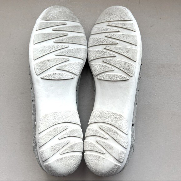 Cellini Spirit Metallic‎ Silver Italian Leather Ballet Flat Women EU 41 US 10 - Picture 11 of 14